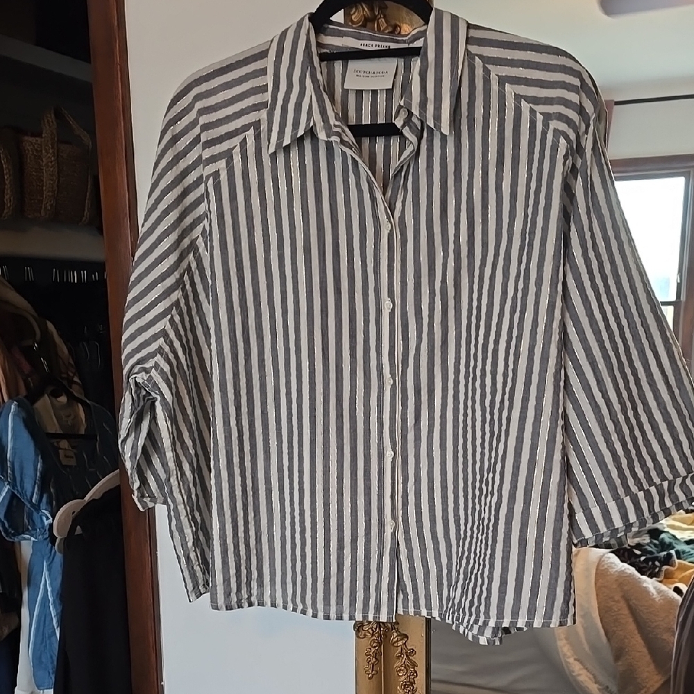 Scotch And Soda Striped Button-Up Shirt